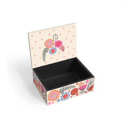 Alternative view of Porta-joias P Fina Ideia Orgânica 14x11x5,5cm em MDF