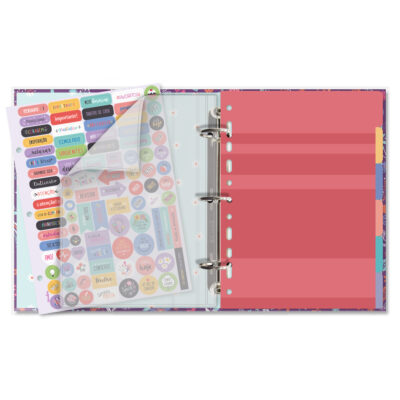 Alternative view of Caderno Argolado Fina Ideia Alegria 16,5x23,2cm 80 folhas capa protetora