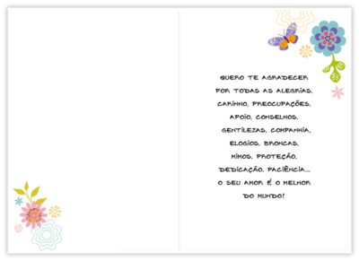 Alternative view of Cartão Artesanal Mãe Floral Tags Fina Ideia 11x15,5cm com envelope