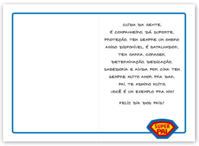 Alternative view of Cartão Artesanal Pai Camisa Superpai Fina Ideia 11x15,5cm com envelope