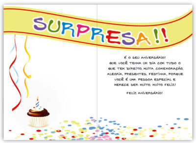 Alternative view of Cartão Artesanal Aniversário Olhos no Escuro Fina Ideia 11x15,5cm com envelope