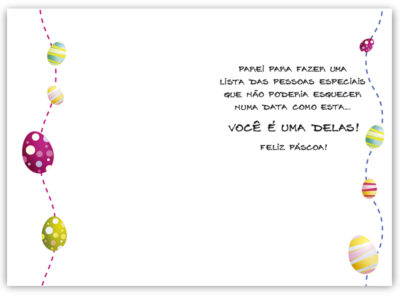 Alternative view of Cartão Artesanal Páscoa Coelho Tradicional Fina Ideia 11x15,5cm com envelope