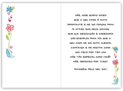 Alternative view of Cartão Artesanal Mãe Te Amo Muito Fina Ideia 11x15,5cm com envelope