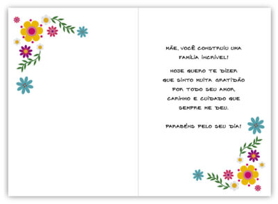 Alternative view of Cartão Artesanal Mãe Janela Fina Ideia 11x15,5cm com envelope