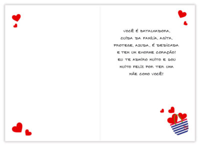 Alternative view of Cartão Artesanal Mãe Praia Fina Ideia 11x15,5cm com envelope