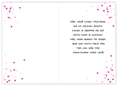 Alternative view of Cartão Artesanal Mãe Glitter Fina Ideia 11x15,5cm com envelope