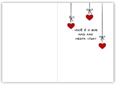 Alternative view of Cartão Artesanal Romântico Mais Amo Fina Ideia 11x15,5cm com envelope