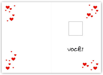 Alternative view of Cartão Artesanal Romântico Mostrar Fina Ideia 11x15,5cm com envelope