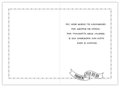 Alternative view of Cartão Artesanal Pai O Melhor Fina Ideia 11x15,5cm com envelope