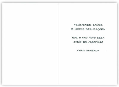 Alternative view of Cartão Artesanal Judaico Torá Fina Ideia 11x15,5cm com envelope