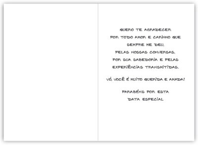 Alternative view of Cartão Artesanal Avó Máquina de Costura Fina Ideia 11x15,5cm com envelope