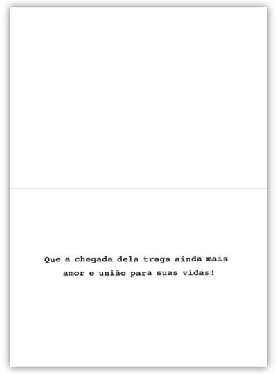 Alternative view of Cartão Mix Nascimento Carrinho Menina Fina Ideia 11x15,5cm com envelope