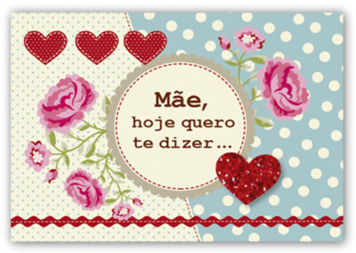 Cartão Mix Mãe Bolinhas Fina Ideia 11x15,5cm com envelope