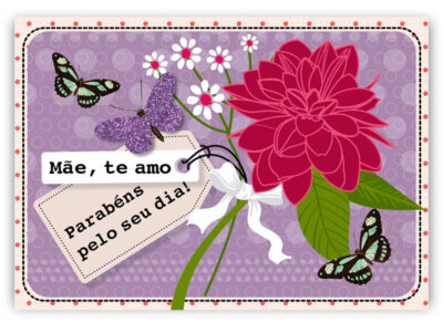 Cartão Mix Mãe Dália Fina Ideia 11x15,5cm com envelope