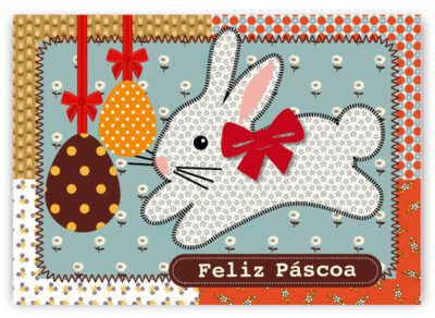 Cartão Mix Páscoa Ovinhos Fina Ideia 11x15,5cm com envelope