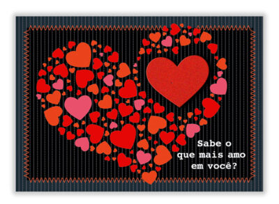 Cartão Mix Romântico Coraçõezinhos Fina Ideia 11x15,5cm com envelope