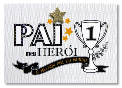 Cartão Mix Pai Herói Fina Ideia 11x15,5cm com envelope