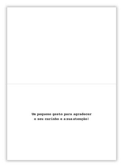 Alternative view of Cartão Mix Agradecimento Envelope Estrela Fina Ideia 11x15,5cm com envelope