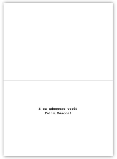 Alternative view of Cartão Mix Páscoa Adora Chocolate Fina Ideia 11x15,5cm com envelope