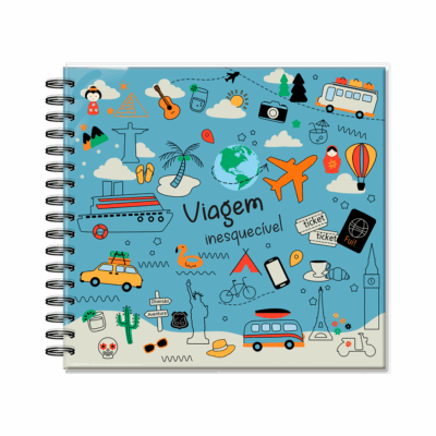 Álbum de Fotos G Fina Ideia Viagem 21,8x23,5cm 30 folhas 180g/m² capa dura
