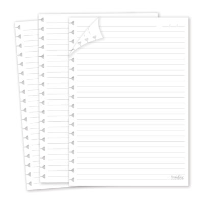 Alternative view of Refil Folhas Removíveis Pautadas Fina Ideia 16,5x23,2cm 40 folhas papel 90g/m²