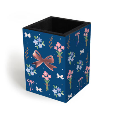 Porta-lápis Fina Ideia Laços e Afetos by Sof 7x7x10cm em MDF