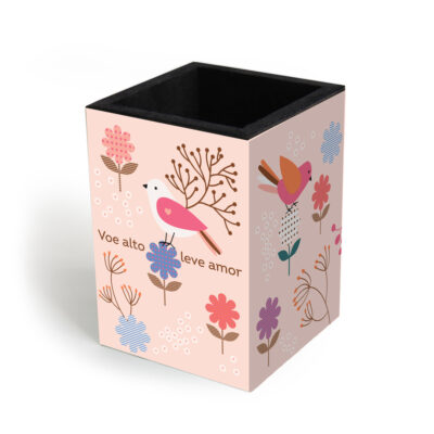 Fina Ideia Leve Amor 7x7x10cm em MDF