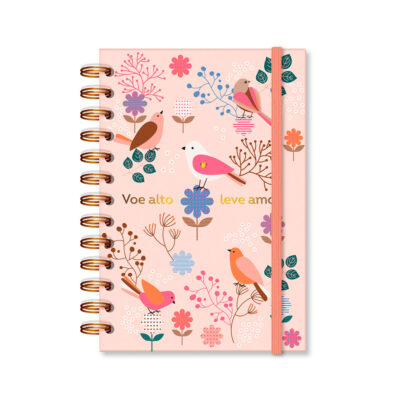 Planner Permanente P Fina Ideia Leve Amor 11,8x17,5cm 105 folhas capa protetora