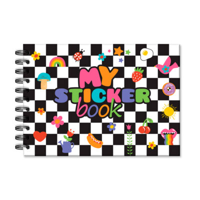 Caderno para Adesivos Fina Ideia Quadrículado 14,5x20,5cm 30 folhas 240g/m² capa dura