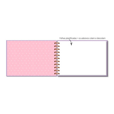 Alternative view of Caderno para Adesivos Fina Ideia Vida Feliz 14,5x20,5cm 30 folhas 240g/m² capa dura