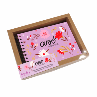 Álbum de Fotos P Fina Ideia Avó 19,5x13,5cm 30 folhas 180g/m² capa dura