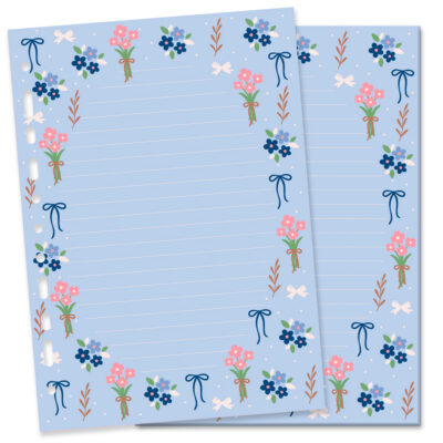 Alternative view of Refil Decorado Caderno Argolado Colegial Fina Ideia Laços e Afetos by Sof 30 folhas 90g