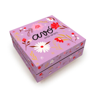 Porta-joias e Aneleira P Fina Ideia Avó 12,7x12,7x5,2cm em MDF