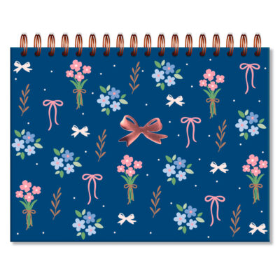 Caderno de Criação Fina Ideia Laços e Afetos by Sof 23,5x17,5cm 30 folhas pretas 180g/m² capa dura