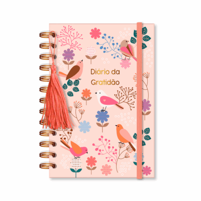 Diário da Gratidão Fina Ideia Leve Amor 11,8x17,5cm 80 folhas capa dura