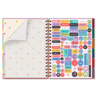 Alternative view of Caderno Folhas Removíveis Fina Ideia Ondas Flores para Você 16,5x23,2cm 80 folhas 90g/m² capa dura