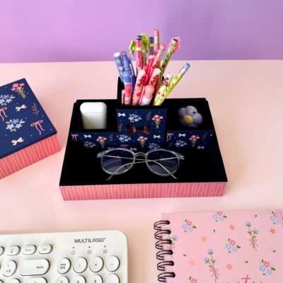 Alternative view of Organizador de Mesa Fina Ideia Laços e Afetos by Sof com 4 peças em MDF