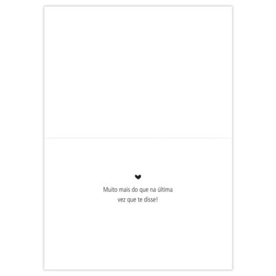 Alternative view of Cartão Essencial Romântico Te Amo Corações Fina Ideia 11x15,5cm com envelope