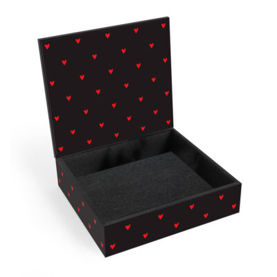 Alternative view of Caixa de Memórias Fina Ideia Te Amo Corações 18x18,3x5,5cm em MDF