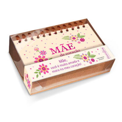 Bloco Presente Mãe de Coração Fina Ideia 10,5x16cm com 65 folhas