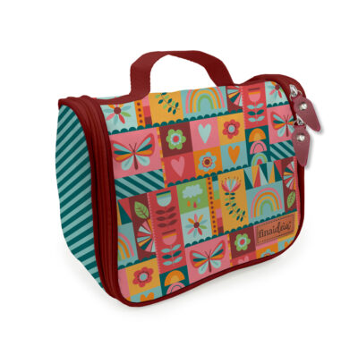 Alternative view of Necessaire com Gancho Fina Ideia Arco-Íris 24x20x9cm com alça e zíper