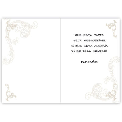 Alternative view of Cartão Artesanal Casamento 2 Noivos Meninos Fina Ideia 11x15,5cm com envelope