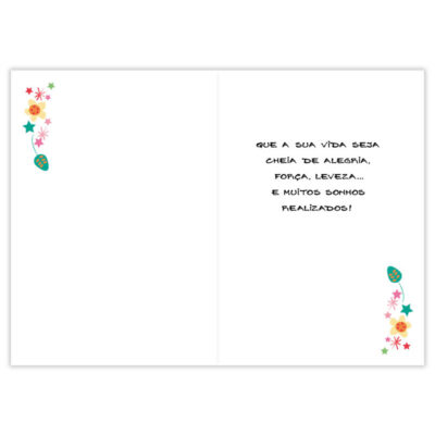 Alternative view of Cartão Artesanal Felicitações Unicórnio Fina Ideia 11x15,5cm com envelope