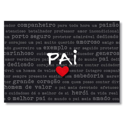 Cartão Mix Pai Palavras Fina Ideia 11x15,5cm com envelope