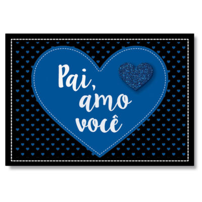 Cartão Mix Pai Amo Você Fina Ideia 11x15,5cm com envelope