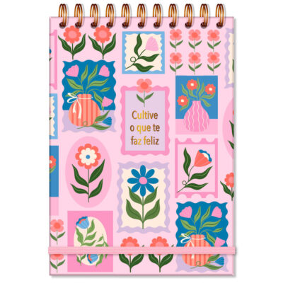 Caderno de Ideias Fina Ideia Selinhos 14,5x20,5cm 80 folhas 120g/m² capa dura