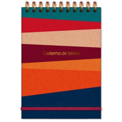Caderno de Ideias Fina Ideia Reciclada 14,5x20,5cm 80 folhas 120g/m² capa dura