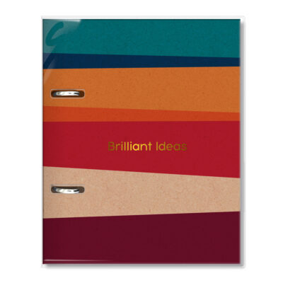 Caderno Argolado P A5 Fina Ideia Reciclada 14,5x20,5cm 80 folhas pautadas capa protetora