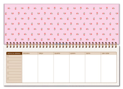 Alternative view of Planner Organizador Semanal Fina Ideia Selinhos 30x10,5cm 52 folhas capa dura