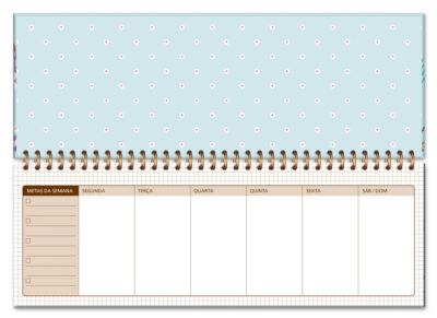 Alternative view of Planner Organizador Semanal Fina Ideia Borboletas no Jardim 30x10,5cm 52 folhas capa dura